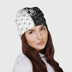 Шапка Borussia geometry black steel, цвет: 3D-принт — фото 2