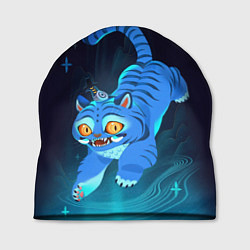 Шапка Blue tiger and a six eyed magpie, цвет: 3D-принт