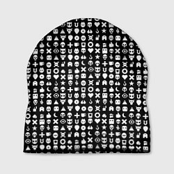Шапка Любовь смерть и роботы, глитч символ паттерн, цвет: 3D-принт