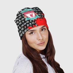 Шапка Ливерпуль китайские символы краски, цвет: 3D-принт — фото 2