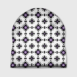 Шапка Абстрактный геометрический орнамент, цвет: 3D-принт