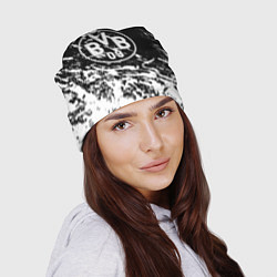 Шапка Borussia белые краски, цвет: 3D-принт — фото 2