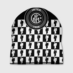 Шапка Inter люди спорт паттерн, цвет: 3D-принт