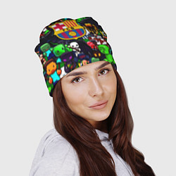 Шапка Minecraft x barcelona fc, цвет: 3D-принт — фото 2