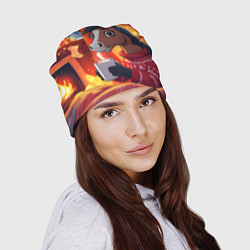 Шапка Лошадка зимним вечером, цвет: 3D-принт — фото 2
