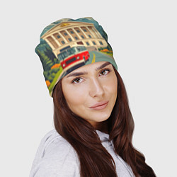 Шапка Классика у подножия гор, цвет: 3D-принт — фото 2