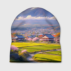 Шапка Сакура у подножия Фудзиямы