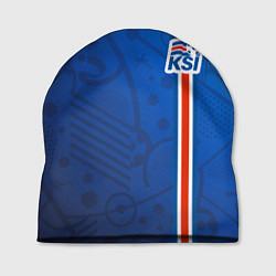 Шапка Сборная Исландии по футболу, цвет: 3D-принт