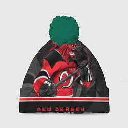 Шапка с помпоном New Jersey Devils, цвет: 3D-зеленый