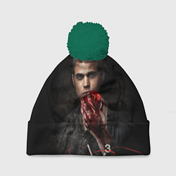 Шапка с помпоном Stefan Salvatore V3, цвет: 3D-зеленый