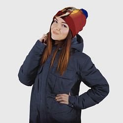 Шапка с помпоном Маркс: Ill Be Back, цвет: 3D-тёмно-синий — фото 2