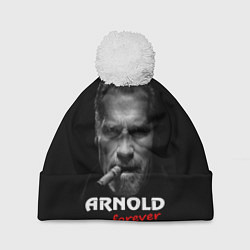 Шапка с помпоном Arnold forever, цвет: 3D-белый