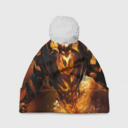 Шапка с помпоном Nevermore Hell, цвет: 3D-белый