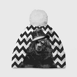 Шапка с помпоном Mr. Bear, цвет: 3D-белый