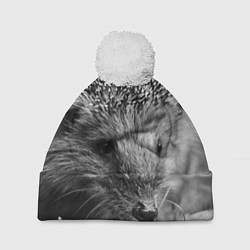 Шапка c помпоном Взгляд ёжика