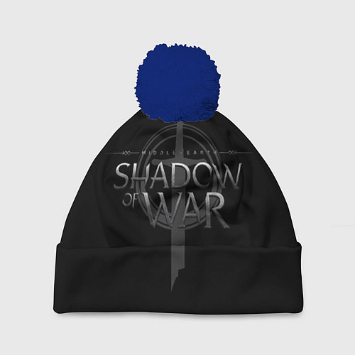 Шапка c помпоном Shadow of War / 3D-Тёмно-синий – фото 1