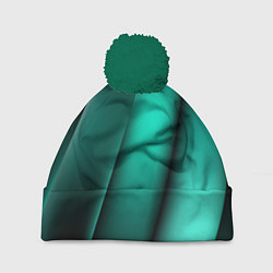 Шапка с помпоном Emerald lines, цвет: 3D-зеленый