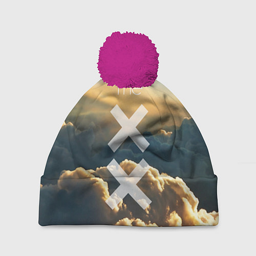 Шапка c помпоном The XX: Clouds / 3D-Малиновый – фото 1