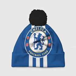 Шапка с помпоном FC Chelsea: Gold Lines, цвет: 3D-черный
