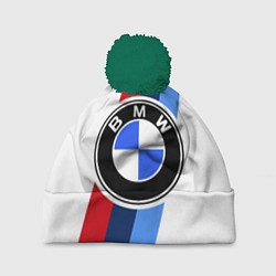 Шапка c помпоном BMW M: White Sport