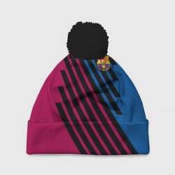 Шапка с помпоном FCB, цвет: 3D-черный