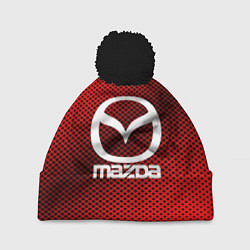 Шапка c помпоном Mazda: Red Carbon