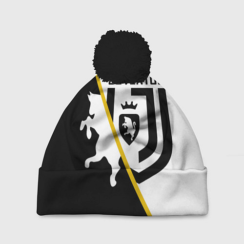 Шапка c помпоном FC Juventus: Football Point / 3D-Черный – фото 1