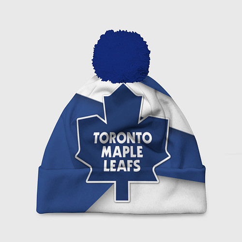 Шапка c помпоном Toronto Maple Leafs / 3D-Тёмно-синий – фото 1