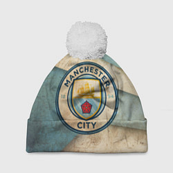 Шапка с помпоном FC Man City: Old Style, цвет: 3D-белый