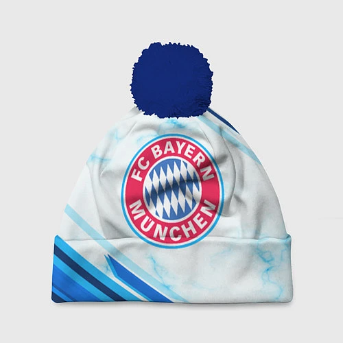 Шапка c помпоном Bayern Munchen / 3D-Тёмно-синий – фото 1
