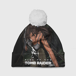 Шапка с помпоном Tomb Raider, цвет: 3D-белый