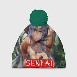 Шапка с помпоном Senpai Sex, цвет: 3D-зеленый