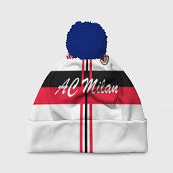 Шапка с помпоном AC Milan: White Form, цвет: 3D-тёмно-синий