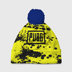 Шапка с помпоном PUBG: Yellow Stained, цвет: 3D-тёмно-синий