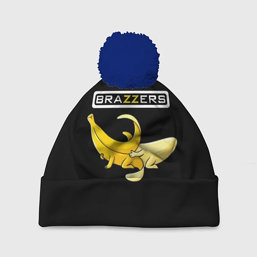 Шапка c помпоном Brazzers: Black Banana / 3D-Тёмно-синий – фото 1