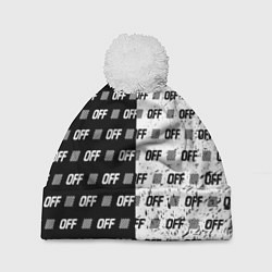 Шапка c помпоном Off-White: Black & White