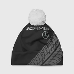 Шапка с помпоном Mercedes AMG: Street Racing, цвет: 3D-белый