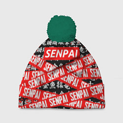 Шапка c помпоном SENPAI