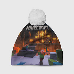 Шапка c помпоном MINECRAFT