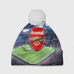 Шапка с помпоном FC Arsenal, цвет: 3D-белый