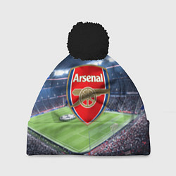 Шапка с помпоном FC Arsenal, цвет: 3D-черный