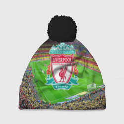 Шапка с помпоном FC Liverpool, цвет: 3D-черный