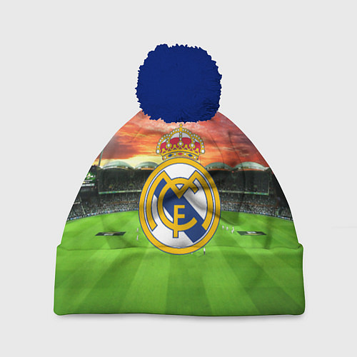 Шапка c помпоном FC Real Madrid / 3D-Тёмно-синий – фото 1
