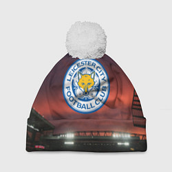 Шапка с помпоном FC Leicester City, цвет: 3D-белый