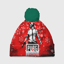 Шапка с помпоном PUBG, цвет: 3D-зеленый