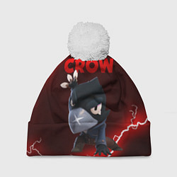 Шапка с помпоном BRAWL STARS CROW, цвет: 3D-белый