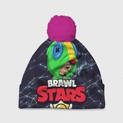 Шапка с помпоном Brawl Stars - Leon, цвет: 3D-малиновый