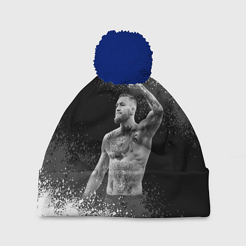 Шапка c помпоном Conor McGregor / 3D-Тёмно-синий – фото 1