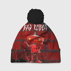 Шапка с помпоном Bad Robot, цвет: 3D-черный