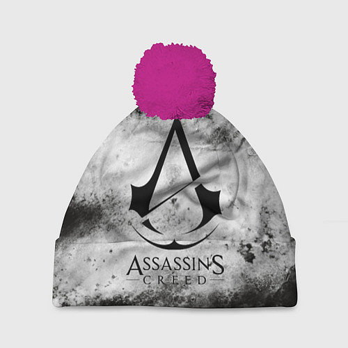 Шапка c помпоном Assassin’s Creed / 3D-Малиновый – фото 1